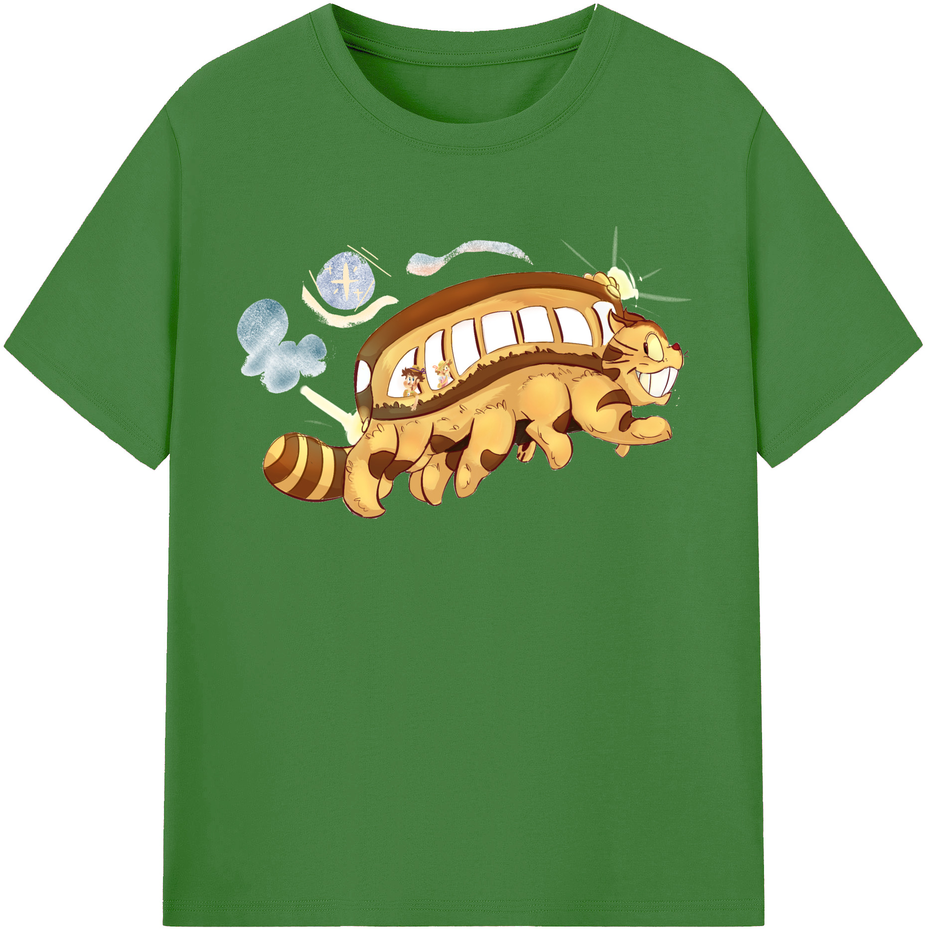 （画像用） となりのトトロ 草壁メイ 草壁サツキ My Neighbor Totoro Satsuki Kusakabe Mei Kusakabe レディースカジュアルプリントTシャツ（綿100％）